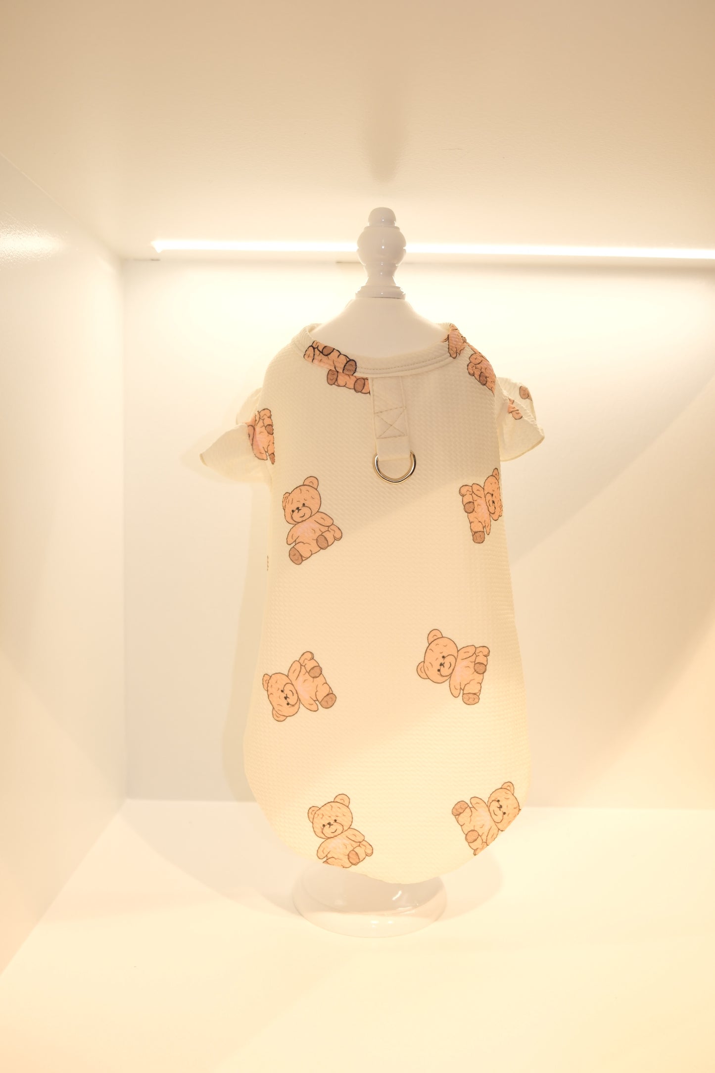 White Harness Riffle Dress