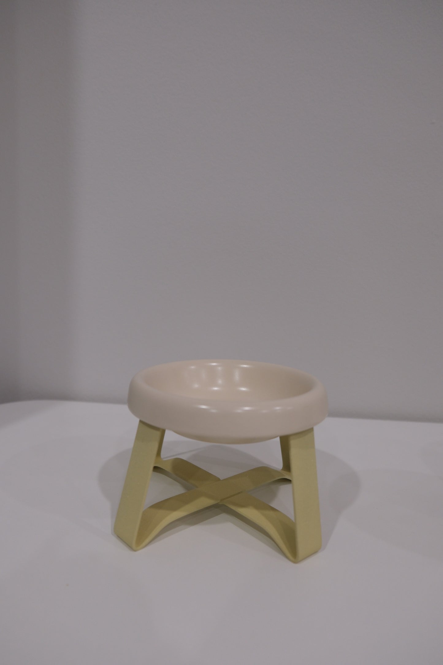 White Bowl Yellow Stand