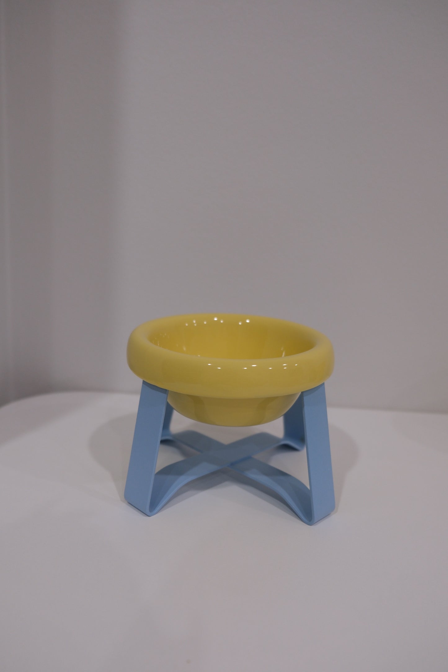 Yellow Bowl Blue Stand(Deep)