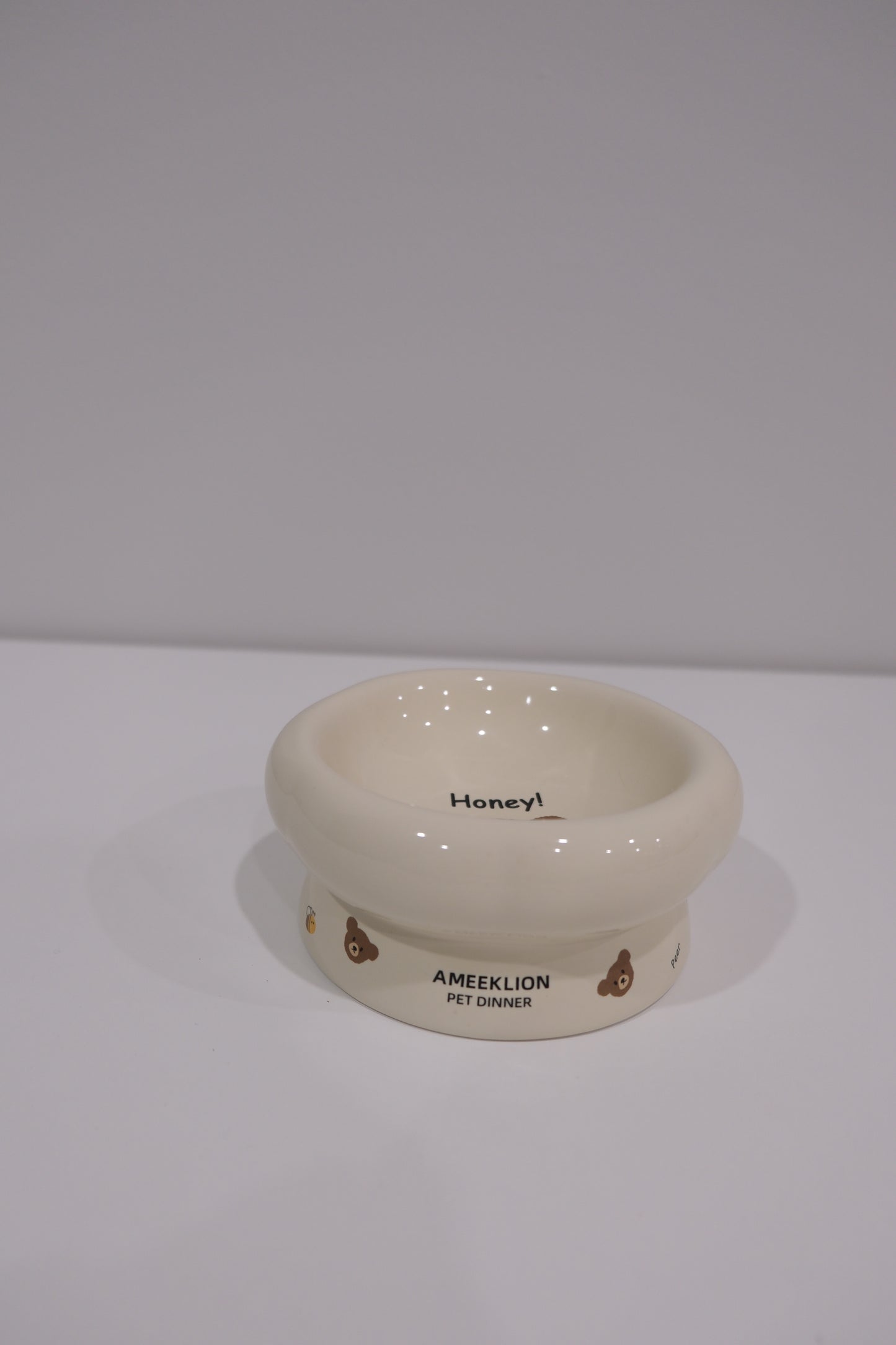 Low White Stand Bowl