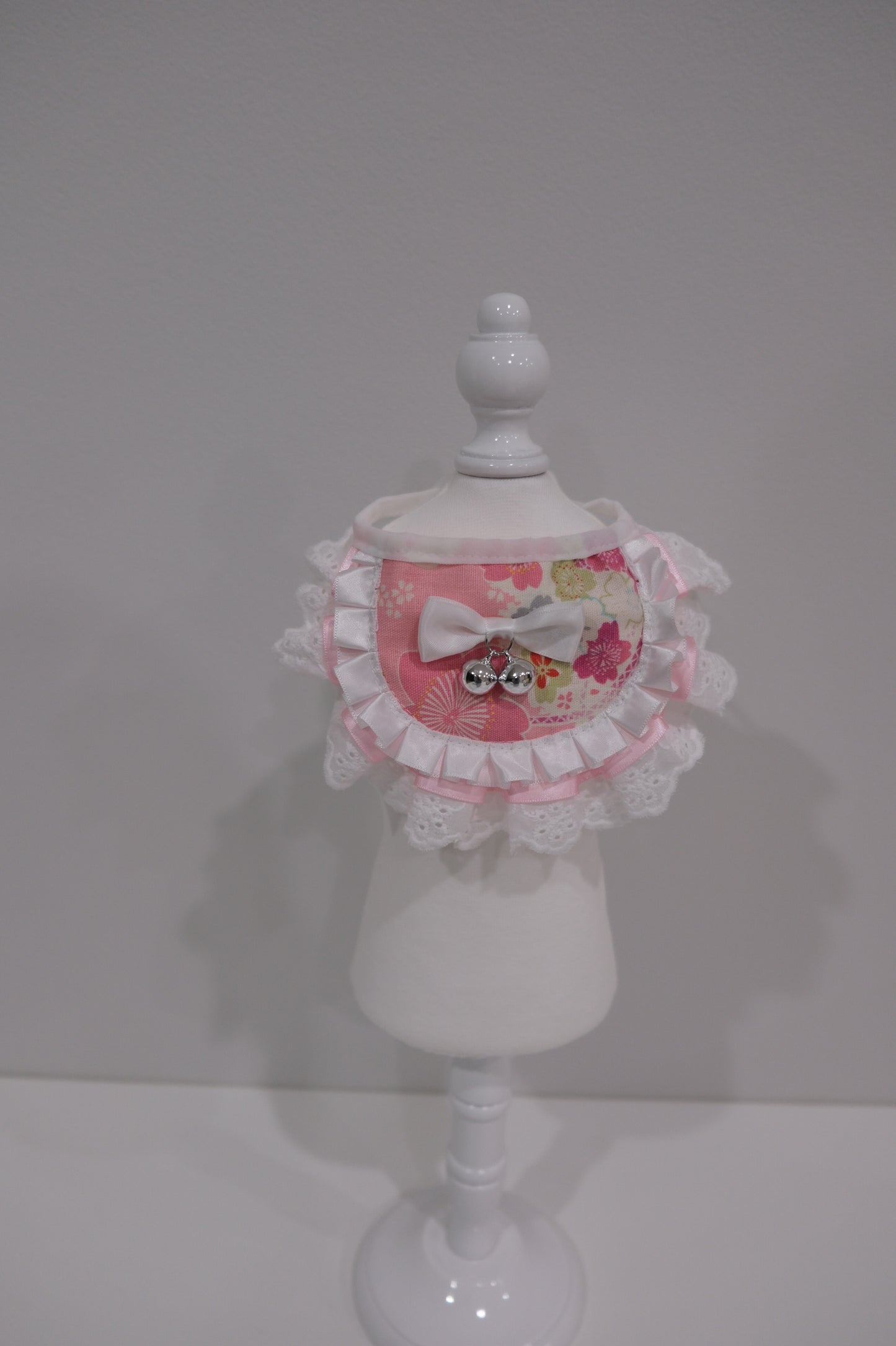 Pink Collar with Silver Bell