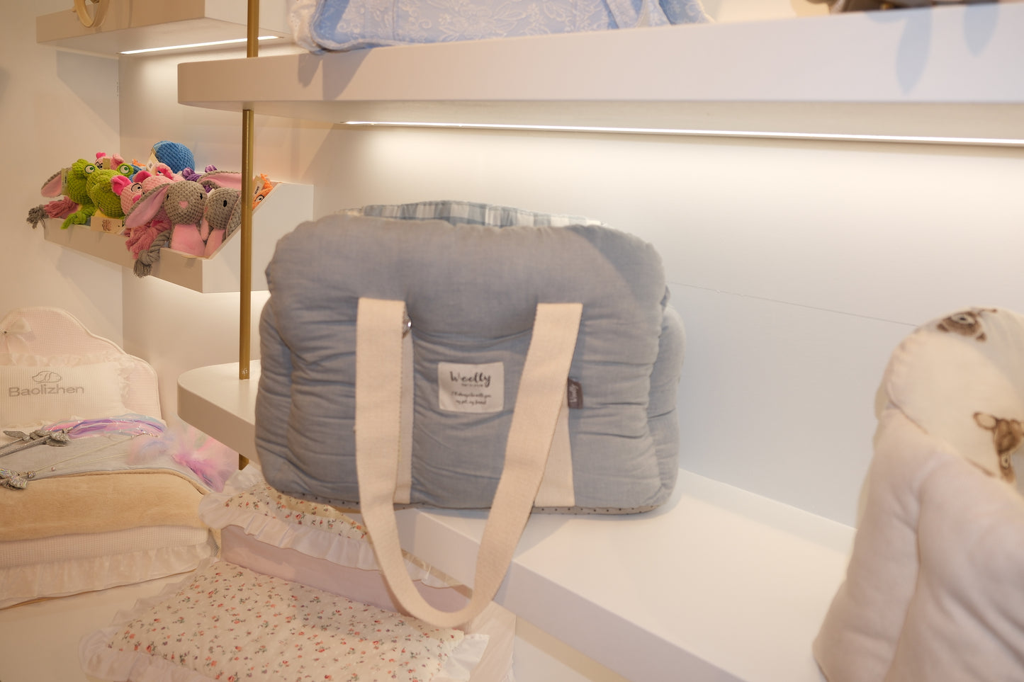 Blue Puff Bag