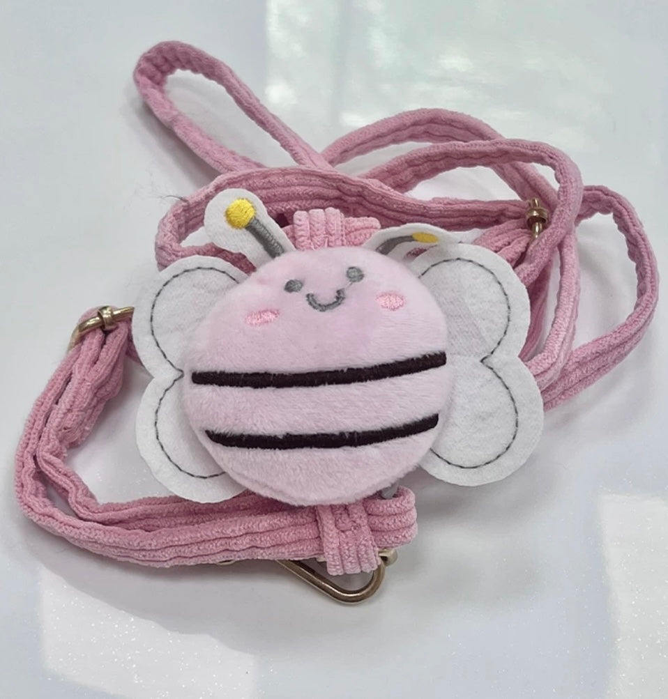Pink Bee Set Harness& Leash