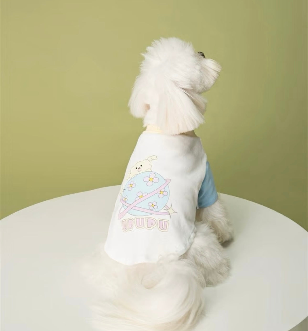 UPUPU White Mixed Colour Shirt