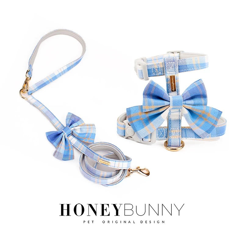 Honeybunny Blue Bow Set