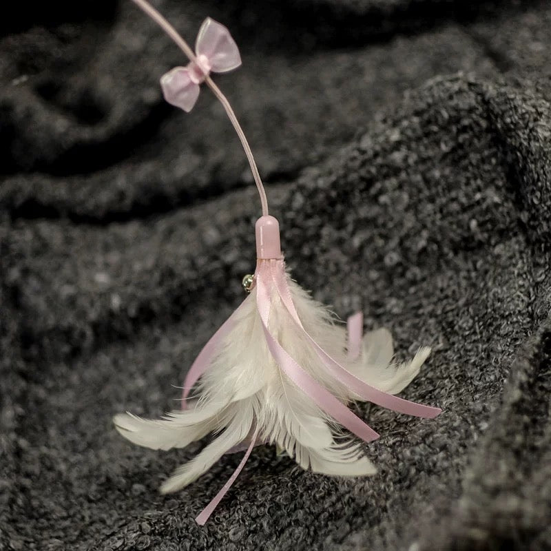 Pink Feather Cat Toy