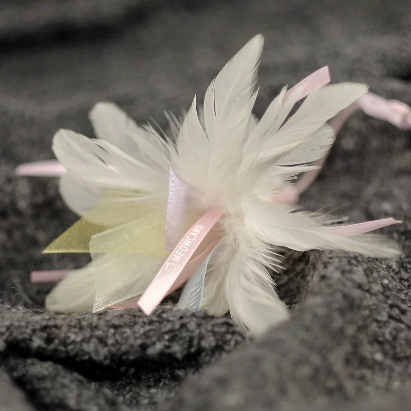 Pink Feather Cat Toy