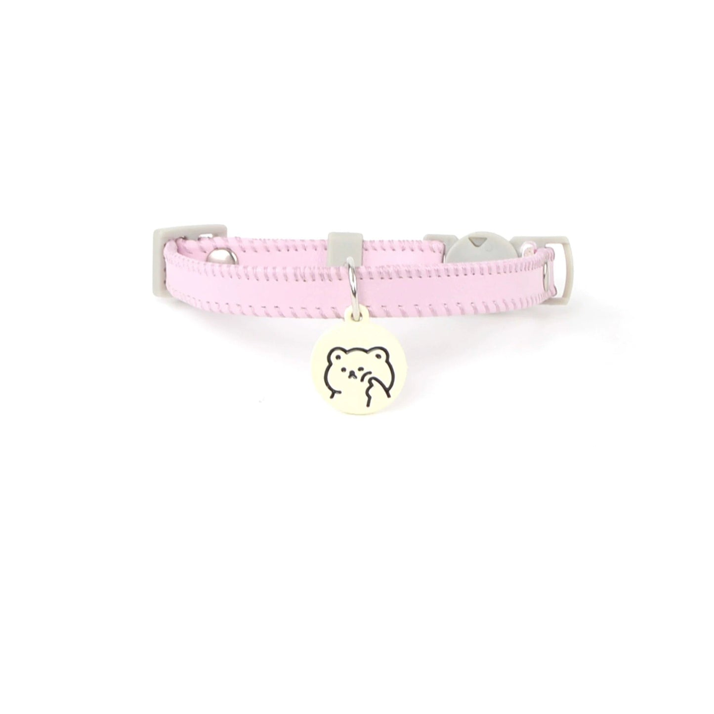 Light Pink Leather Collar