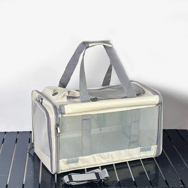 Grey Zip Up Bag