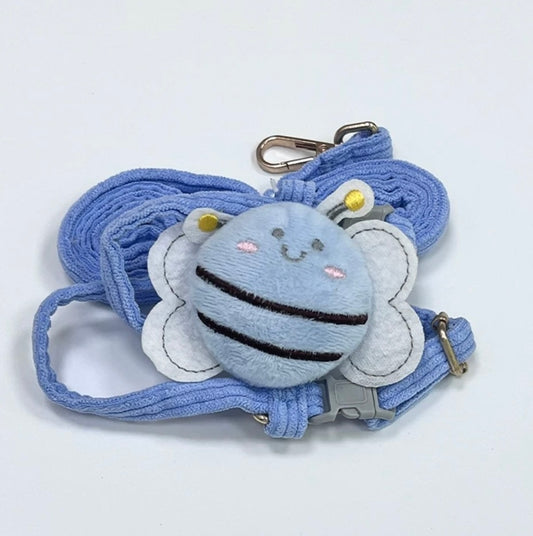 Blue bee set Harness&Leash