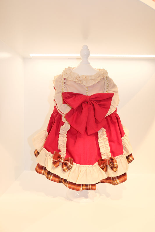 Crimson Royal Bow Dress