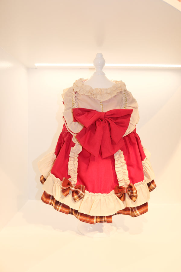 Crimson Royal Bow Dress