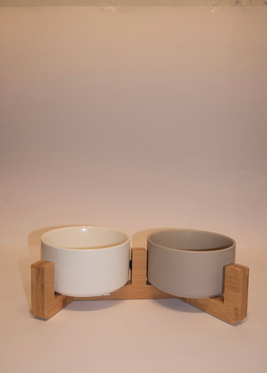 Grey and White Combo Bowl