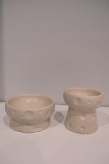 Low White Matte Cheese Bowl