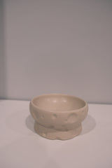 Low White Matte Cheese Bowl