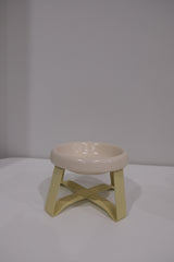 White Bowl Yellow Stand