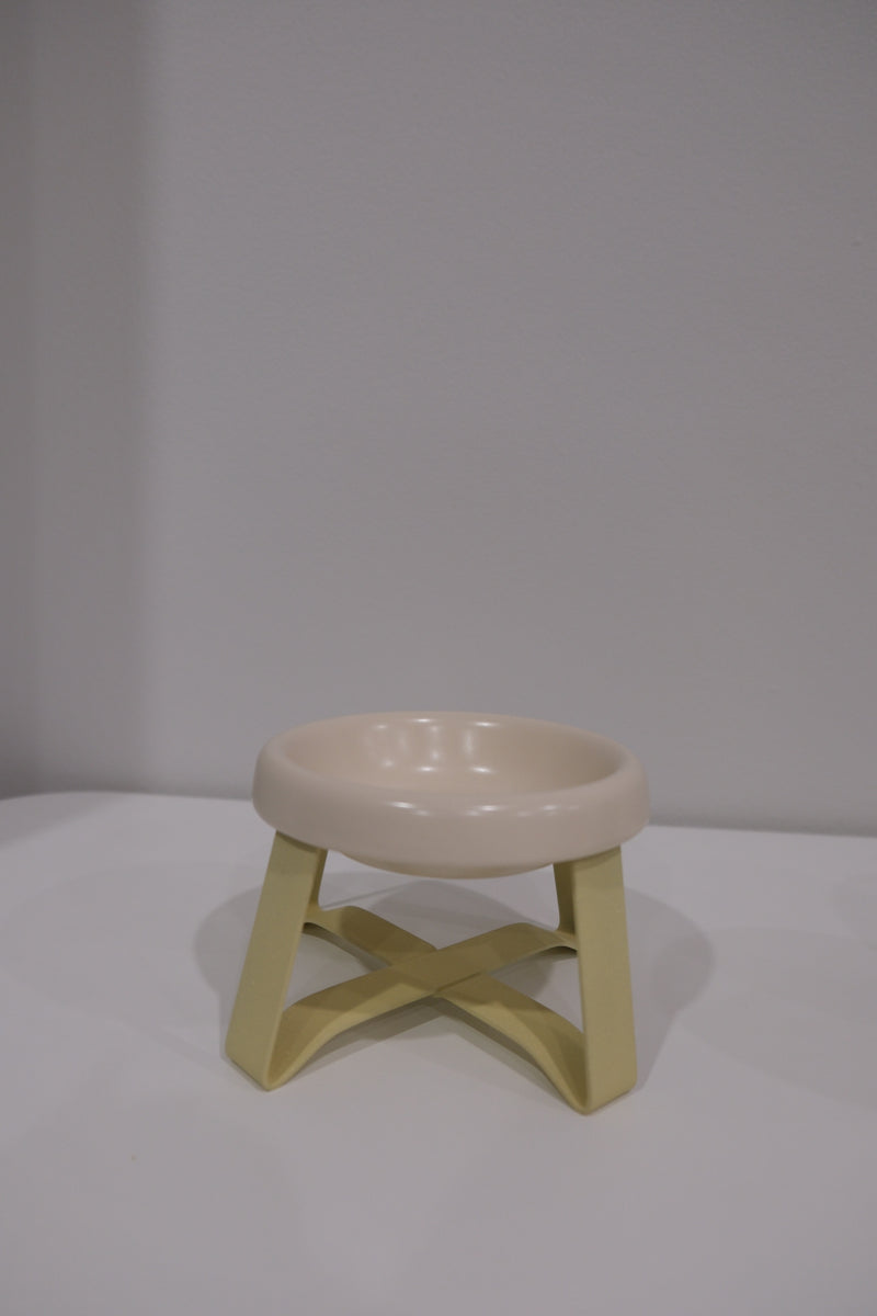 White Bowl Yellow Stand