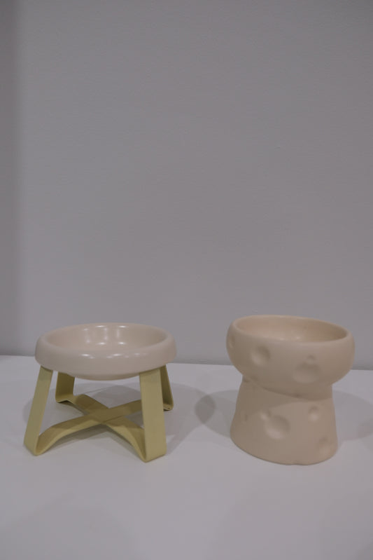 White Bowl Yellow Stand