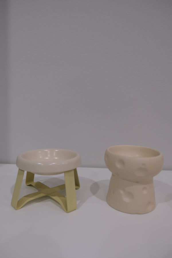 White Bowl Yellow Stand