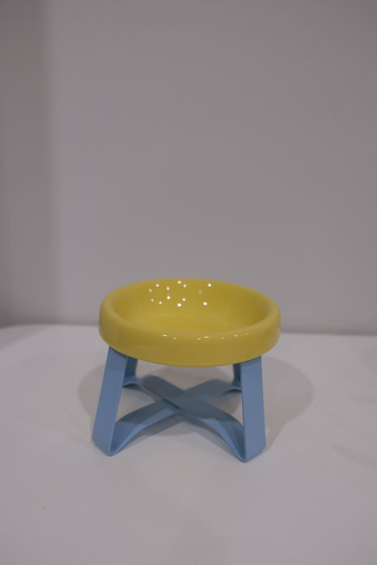 Yellow Bowl Blue Stand(Flat)