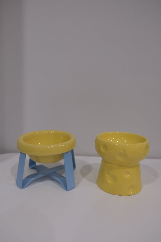 Yellow Bowl Blue Stand(Deep)