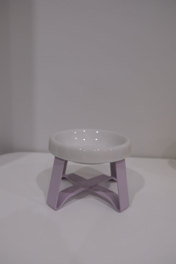 White Bowl Purple Stand