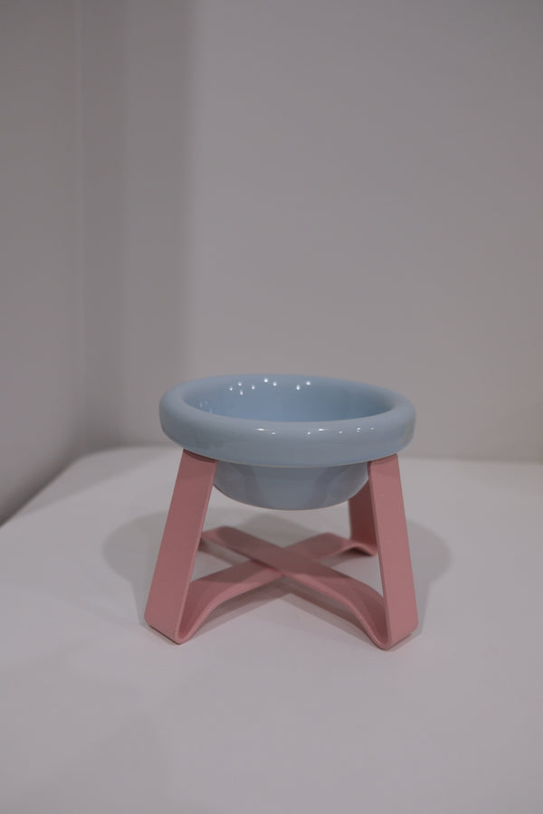 Blue Bowl Pink Stand(Deep)
