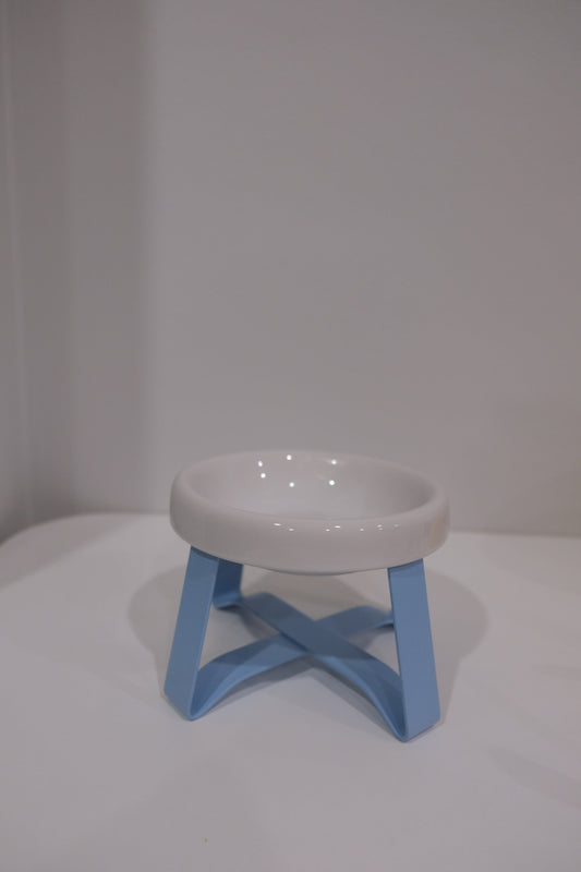 White Bowl Blue Stand