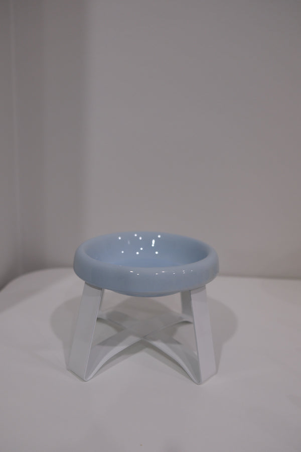 Blue Bowl White Stand
