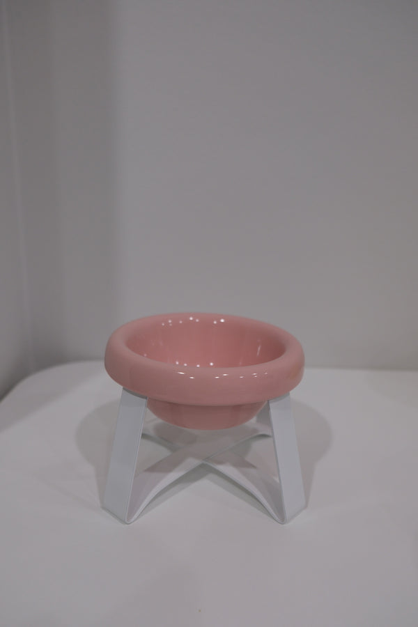 Pink Bowl White Stand(Deep)