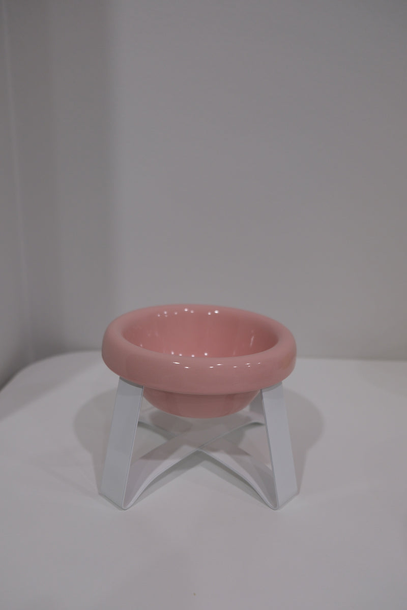 Pink Bowl White Stand(Deep)