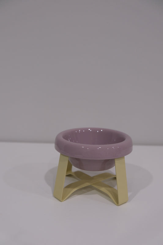 Purple Bowl Yellow Stand(Deep)