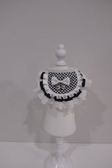 Black&White Gridded Collar
