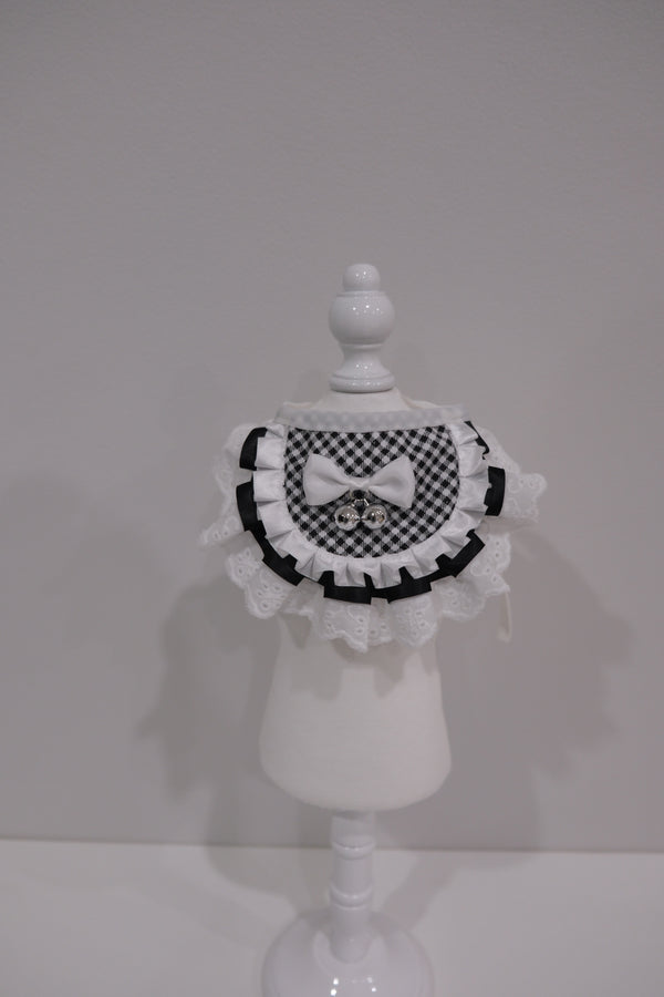 Black&White Gridded Collar