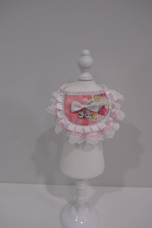 Pink Collar with Silver Bell