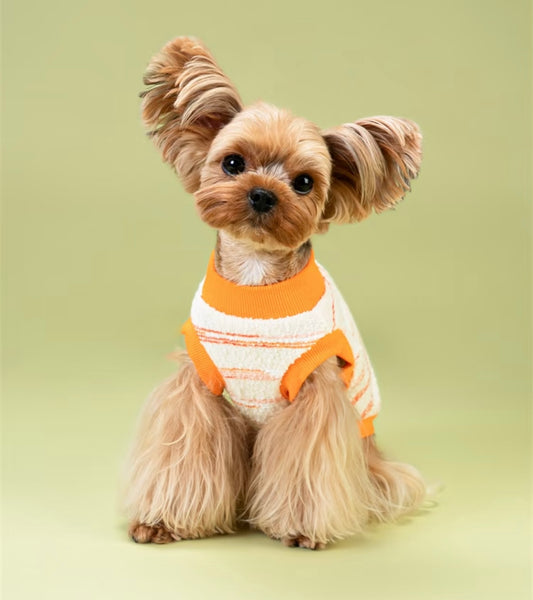 UPUPU Sweater Orange White