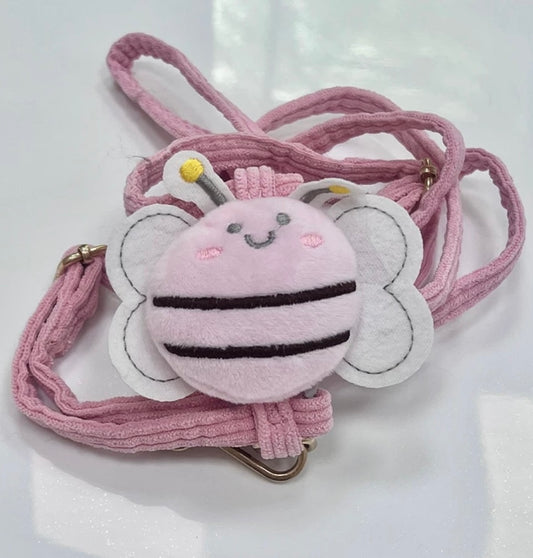 Pink Bee Set Harness& Leash