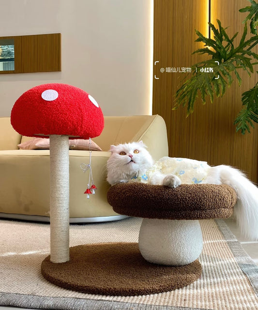 Mushroom Cat Tree