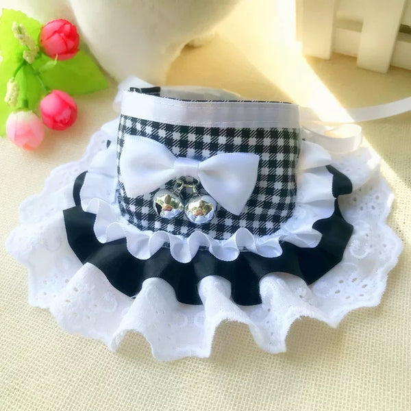 Black&White Gridded Collar