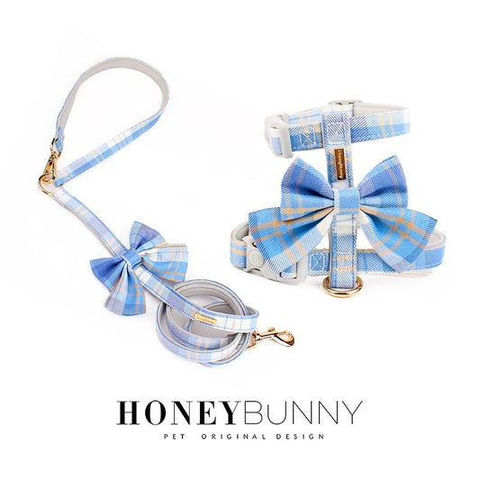 Honeybunny Blue Bow Set