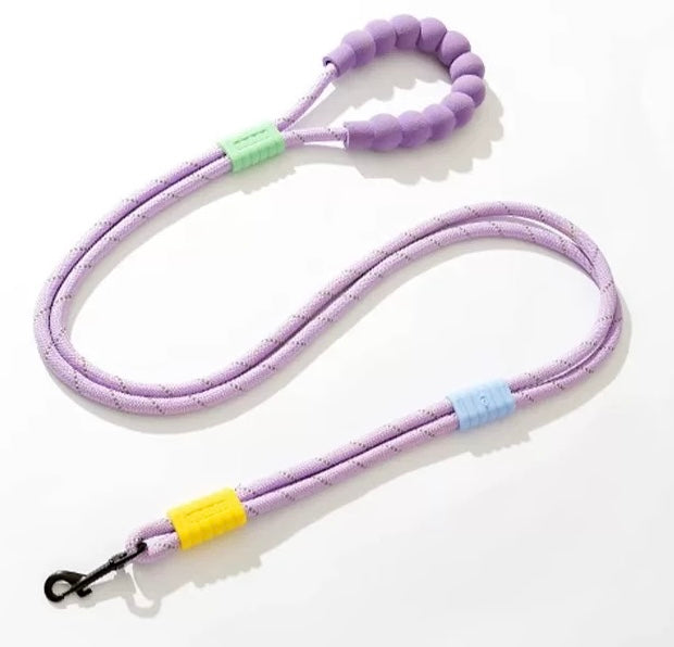 Bubble Handle Purple Leash