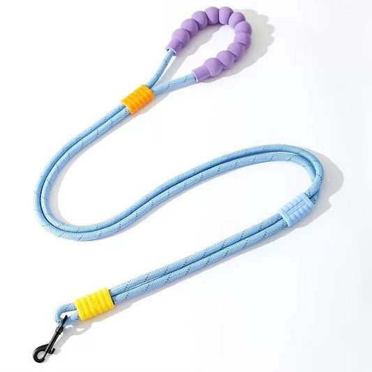 Bubble Handle Blue Leash