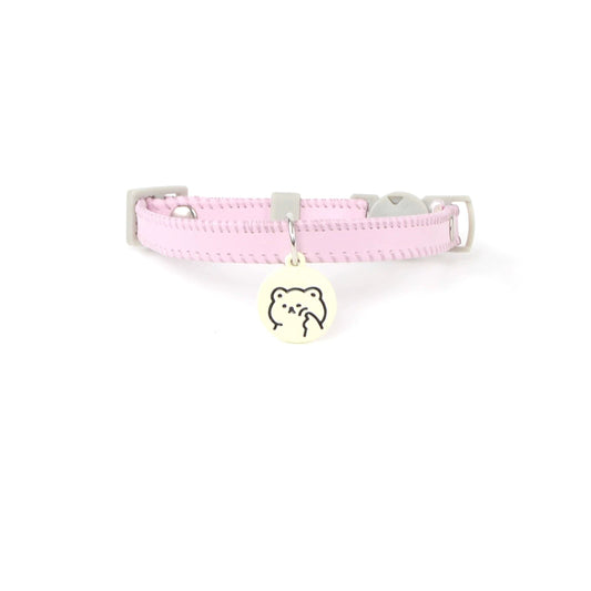 Light Pink Leather Collar