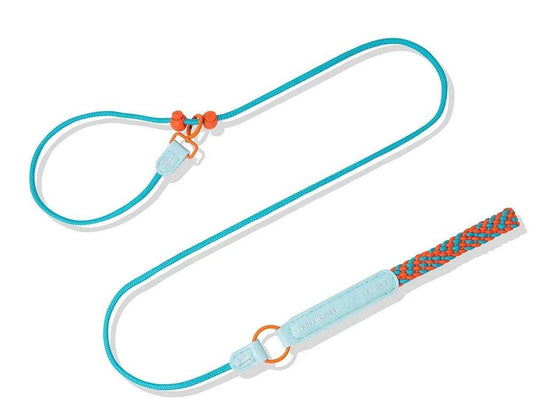 Blue Orange Rope Leash