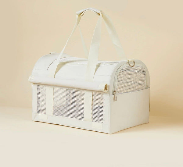 White Zip Up Bag