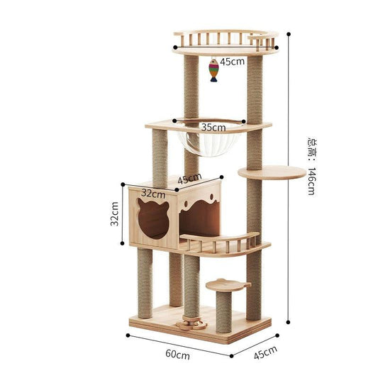 Wooden Cat Tree