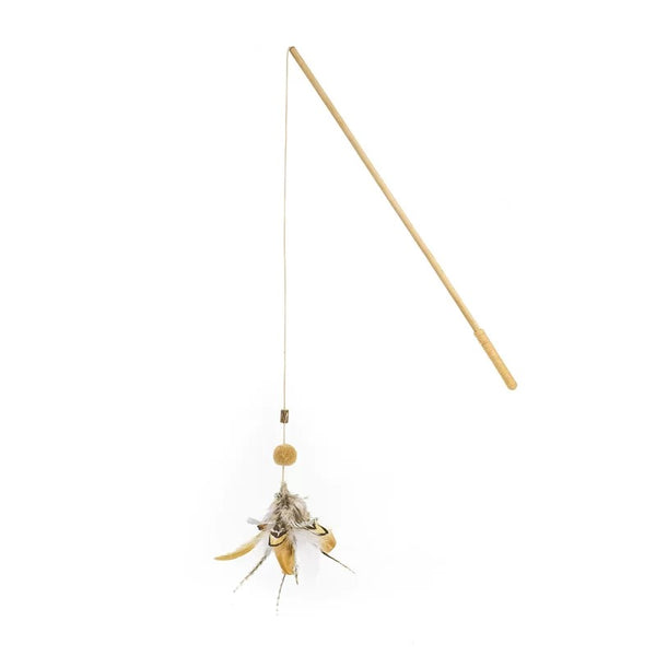 Brown Feather Cat Toy